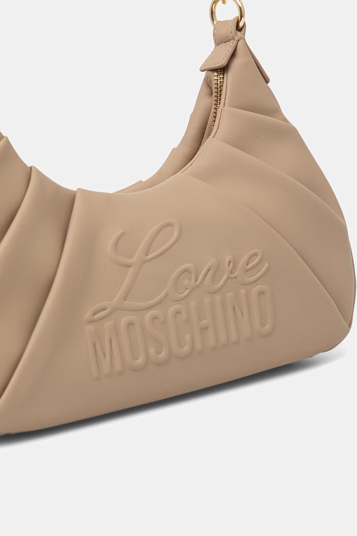 Love Moschino geantă pentru femei, cu imitație de piele bej JC4223PP0OKA0209