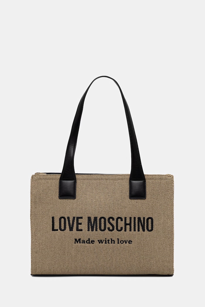 Love Moschino geantă shopper pentru femei bej JC4227PP0OKB190A