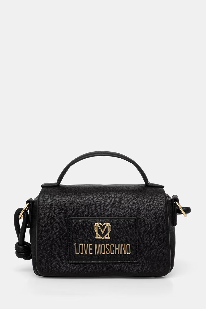 Love Moschino geantă pentru femei, cu imitație de piele negru JC4236PP0OKC0000