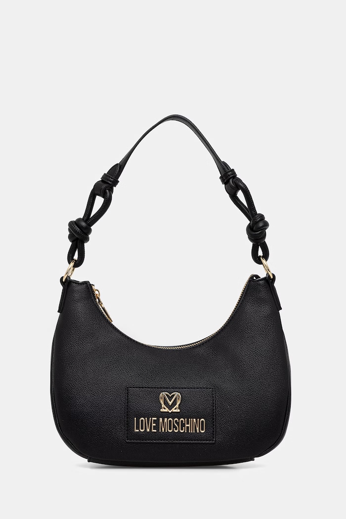 Love Moschino geantă pentru femei, cu imitație de piele negru JC4237PP0OKC0000