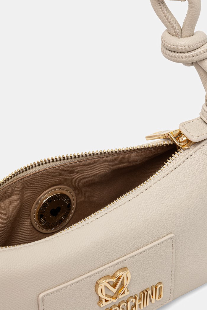 Love Moschino klasična torbica ženska iz umetnega usnja JC4241PP0OKC0110 bež