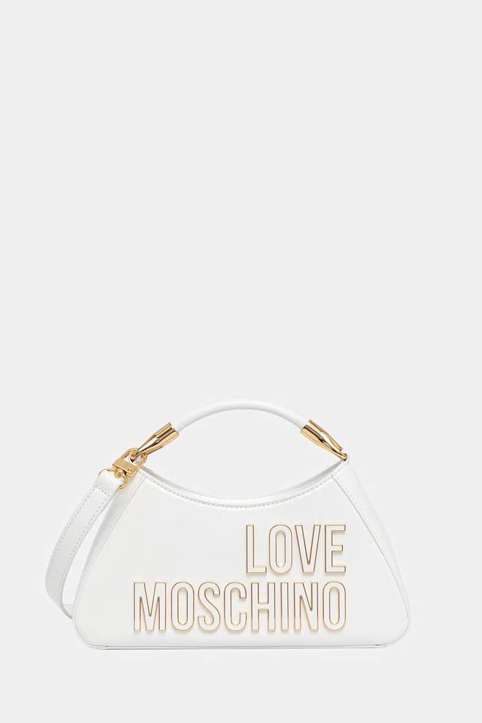 Love Moschino taška dámská z imitace kůže bílá JC4248PP0OKE110A