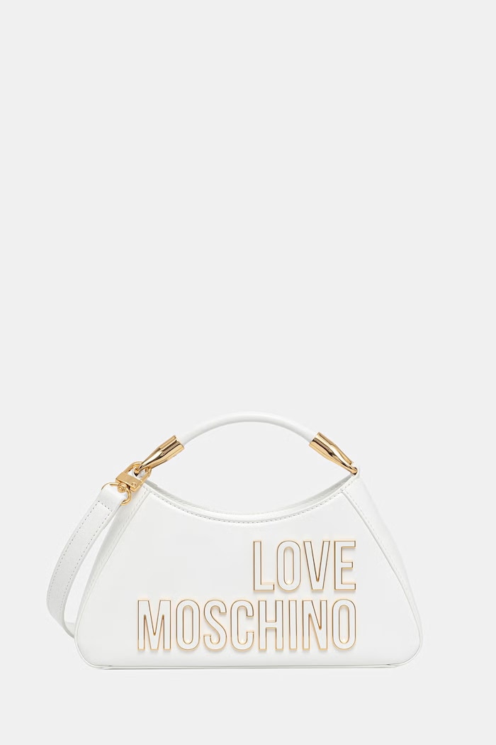 Love Moschino taška dámská z imitace kůže bílá JC4248PP0OKE110A