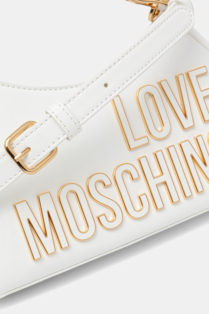 Love Moschino taška dámská z imitace kůže bílá JC4248PP0OKE110A