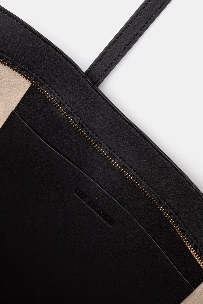 Love Moschino torebka shopper damska z imitacji skóry czarny JC4254PP0OKF0000