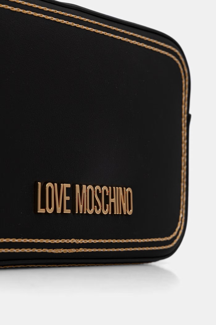 Love Moschino torebka crossbody damska z imitacji skóry czarny JC4255PP0OKF0000