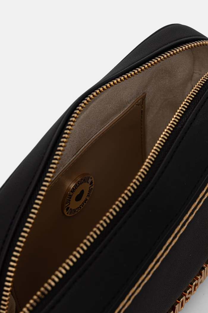 Love Moschino torebka crossbody damska z imitacji skóry JC4255PP0OKF0000 czarny