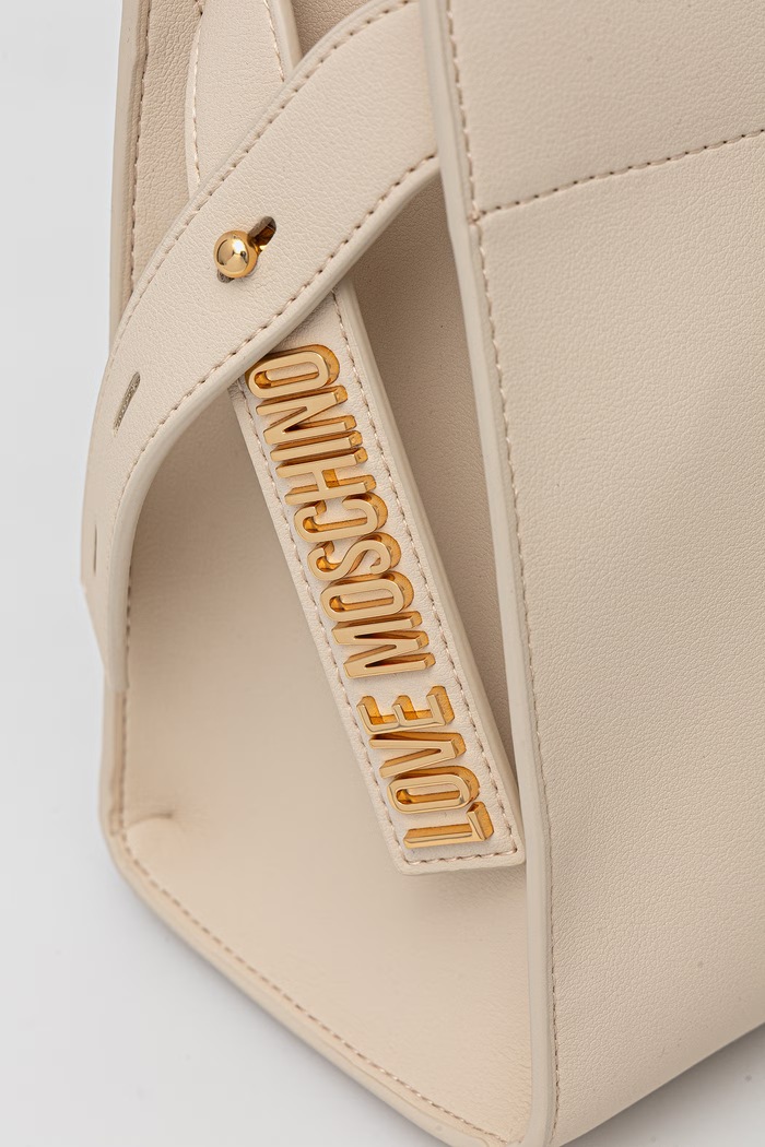 Doplnky Love Moschino kabelka typu shopper dámska z imitácie kože JC4272PP0OKI0110 béžová