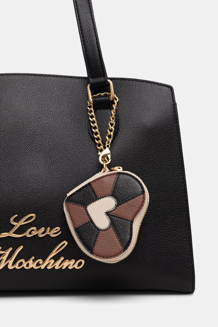 Love Moschino torebka shopper damska z imitacji skóry czarny JC4276PP0OK1000A