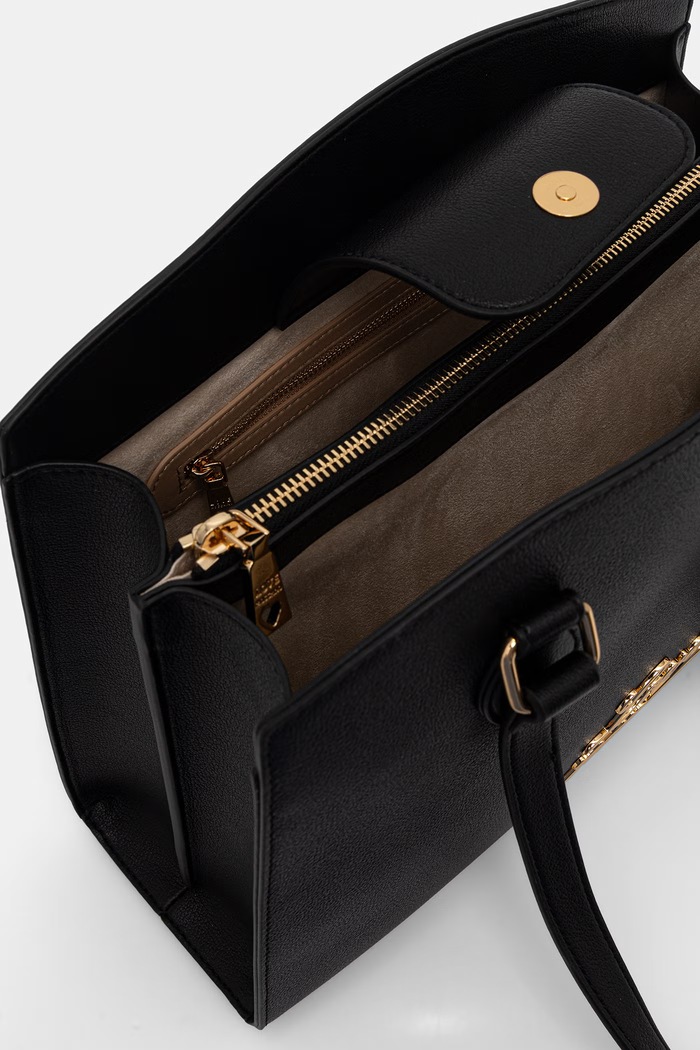Love Moschino torebka shopper damska z imitacji skóry JC4276PP0OK1000A czarny