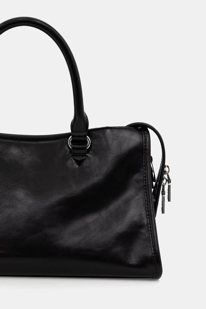 Accesorii Love Moschino Geantă de femei din piele JC4277PP0OK1100A negru