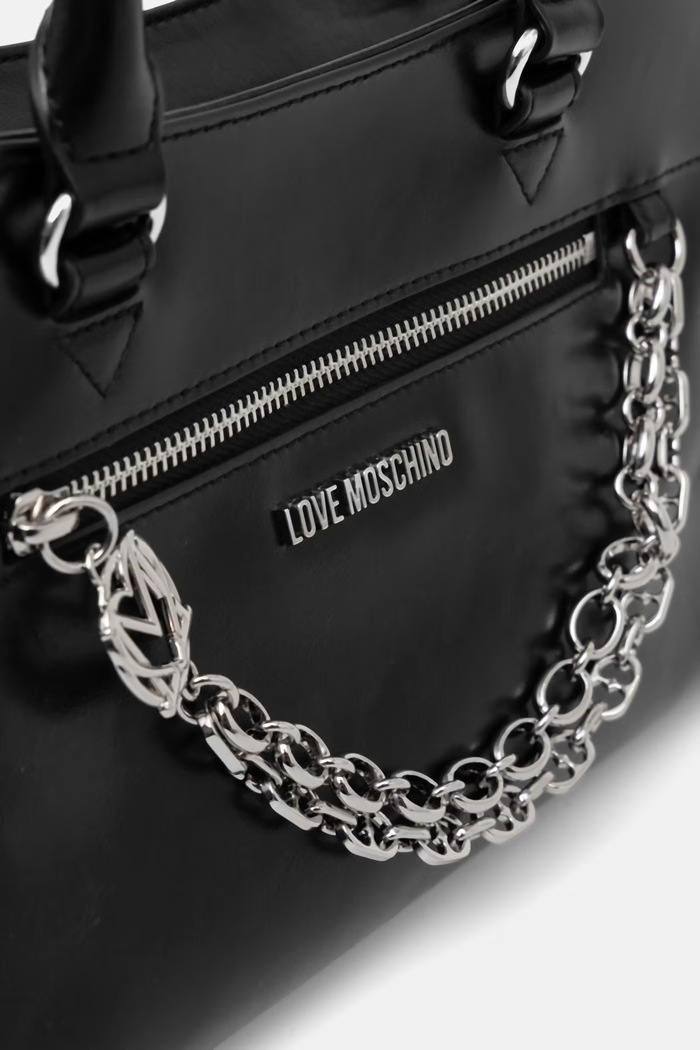 Geantă de femei din piele Love Moschino JC4277PP0OK1100A negru