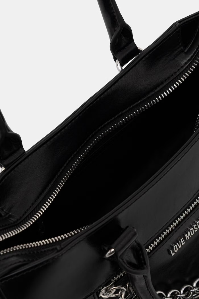Geantă de femei din piele Love Moschino negru JC4277PP0OK1100A