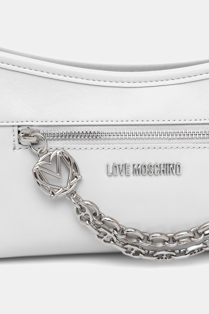 Love Moschino kabelka dámska z imitácie kože sivá JC4278PP0OK1110A