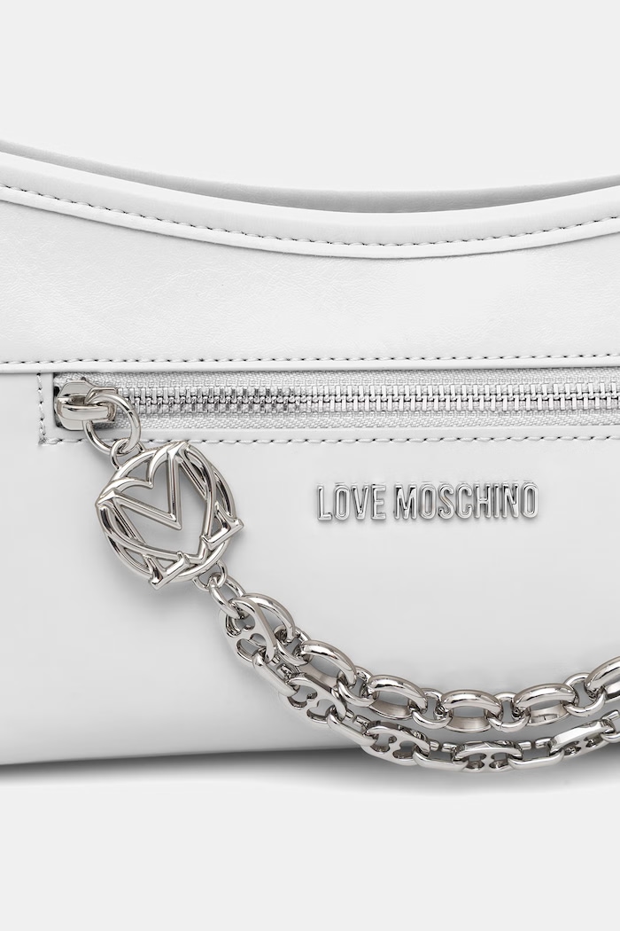 Love Moschino kabelka dámska z imitácie kože sivá JC4278PP0OK1110A