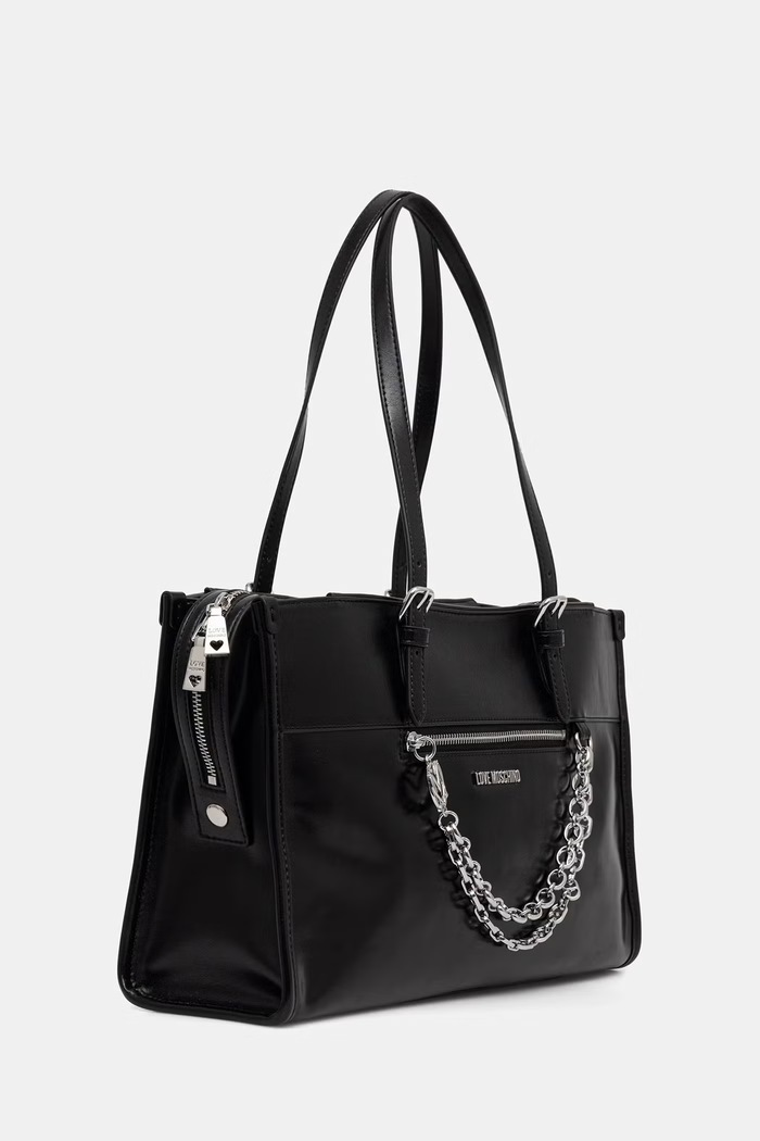 Love Moschino Torebka damska z imitacji skóry JC4280PP0OK1100A czarny SS26
