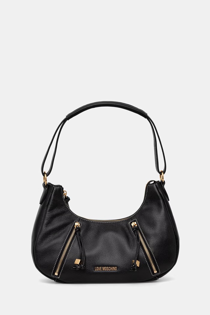 Love Moschino torebka rogal damska skórzana czarny JC4281PP0OK1300A