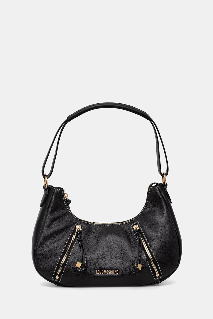 Love Moschino torebka rogal damska skórzana czarny JC4281PP0OK1300A