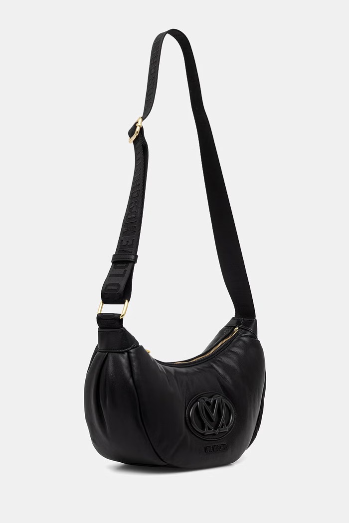 Love Moschino geantă croissant pentru femei JC4339PP0OKM0000 negru SS26