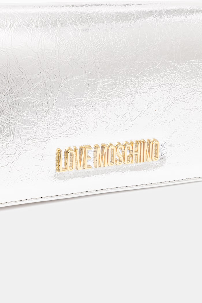 Love Moschino geantă crossbody pentru femei argintiu JC4345PP0OKQ0902