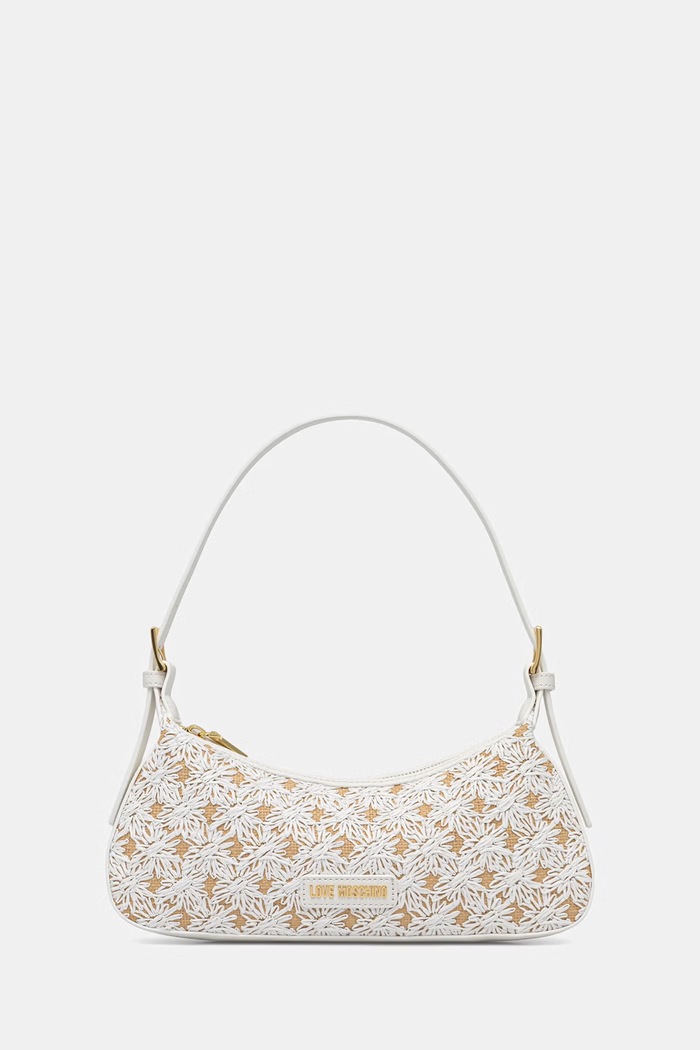 Love Moschino torebka damska z imitacji skóry biały JC4346PP0OKS110A