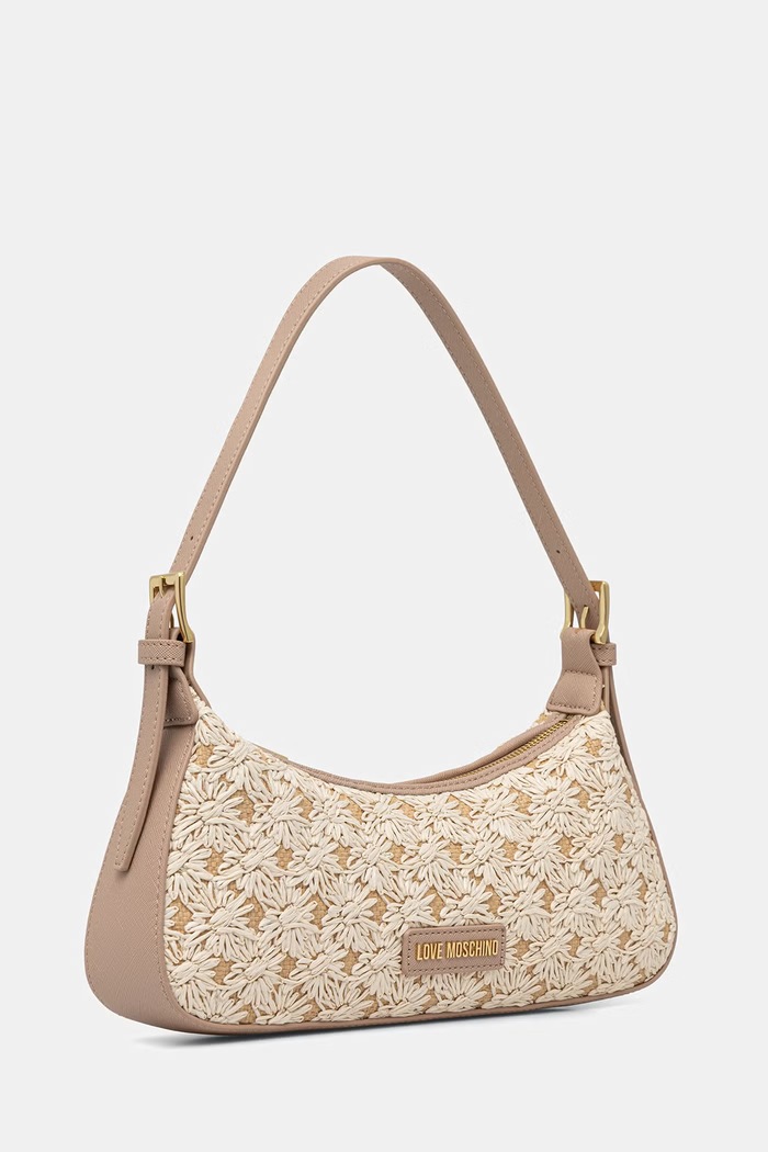 Love Moschino kabelka dámska z imitácie kože JC4346PP0OKS120A béžová SS26
