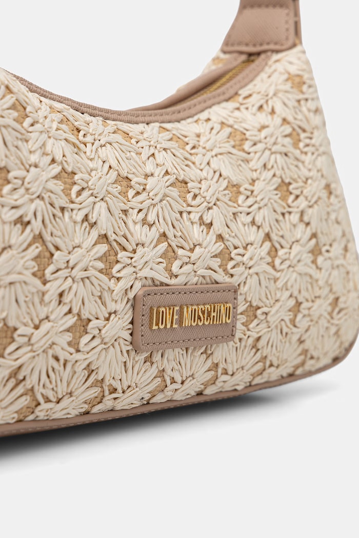 Love Moschino kabelka dámska z imitácie kože béžová JC4346PP0OKS120A