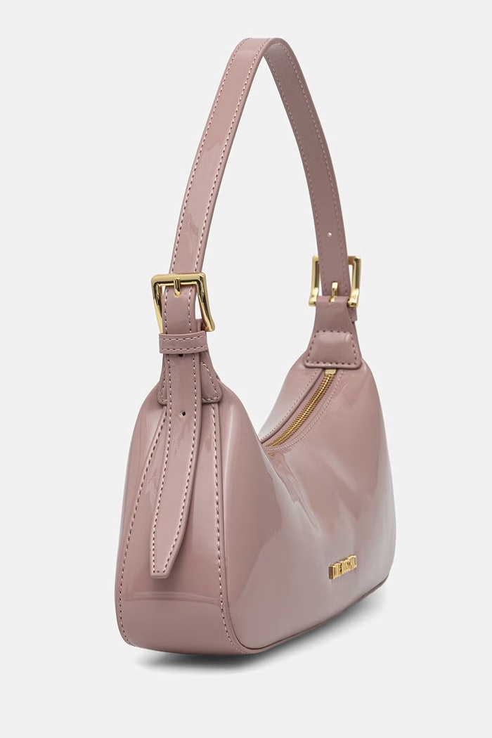 Love Moschino kabelka typu baguette dámska z imitácie kože JC4390PP0OKE2600 ružová SS26
