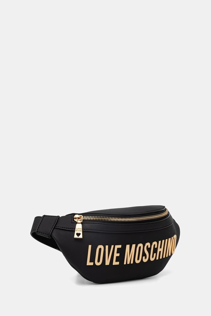 Love Moschino nerka damska z imitacji skóry JC4195PP0OKD0000 czarny SS26