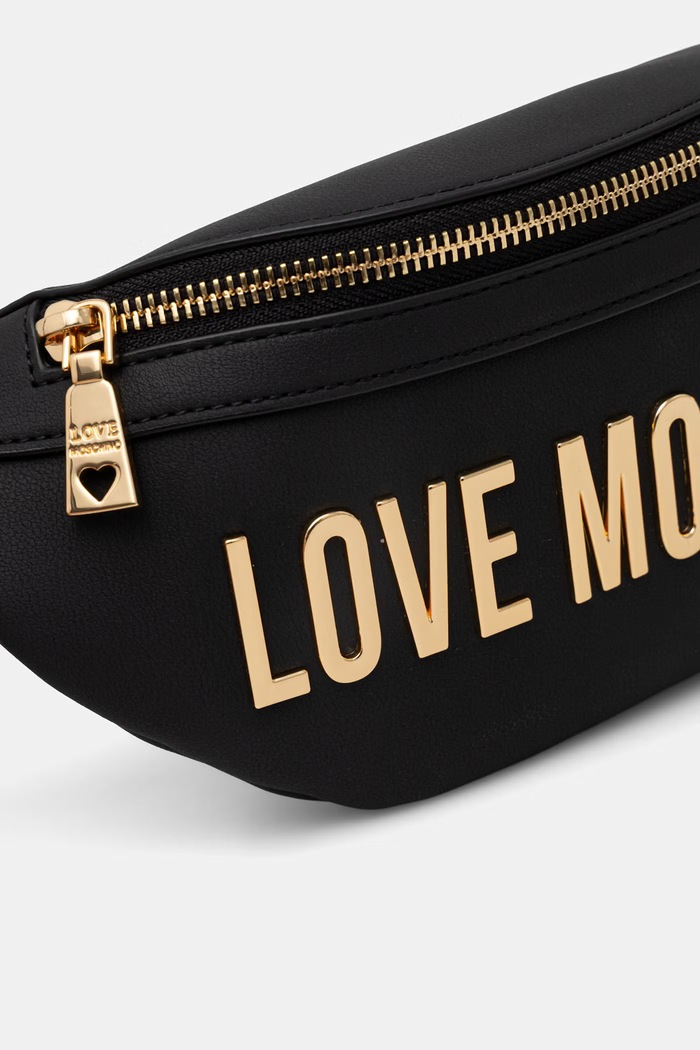Love Moschino nerka damska z imitacji skóry czarny JC4195PP0OKD0000