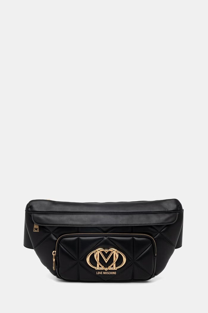 Love Moschino nerka damska z imitacji skóry czarny JC4261PP0OLC0000