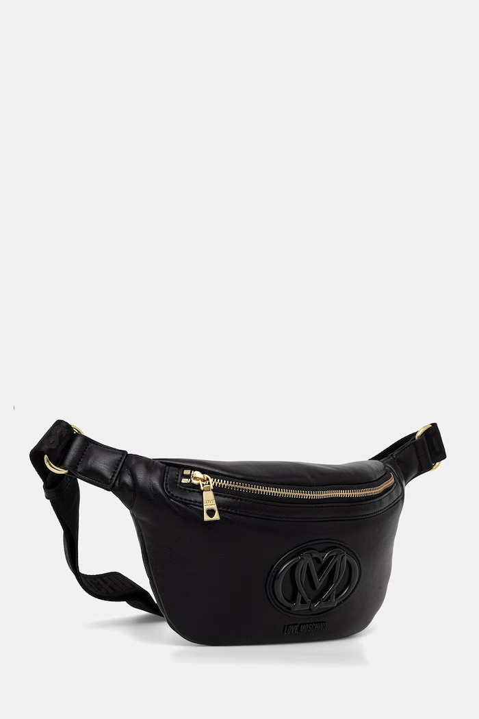Love Moschino pasna torbica ženska iz umetnega usnja JC4337PP0OKM0000 črna SS26