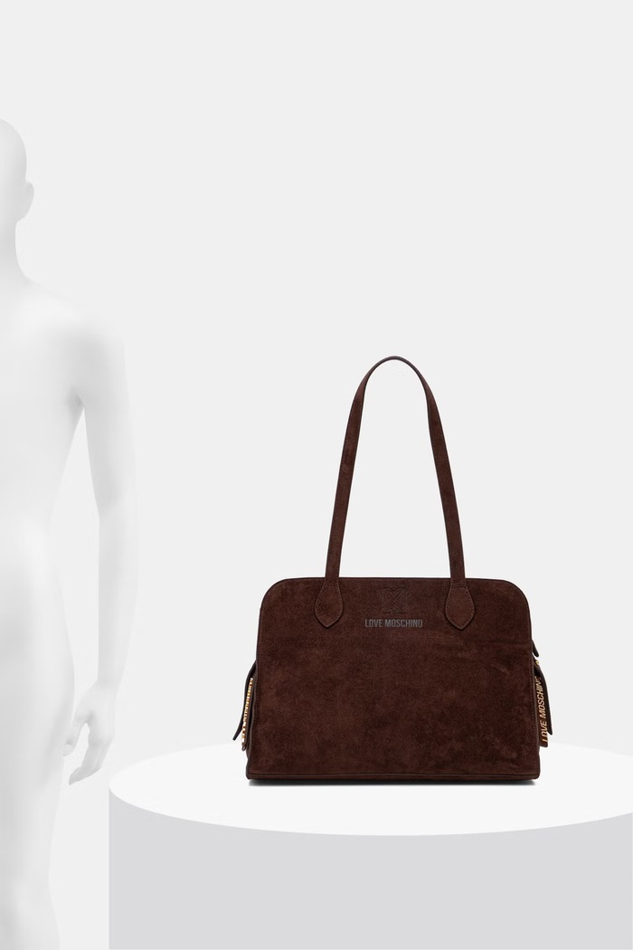 Love Moschino kabelka hobo dámska z imitácie semišu JC4272PP0OKJ0313