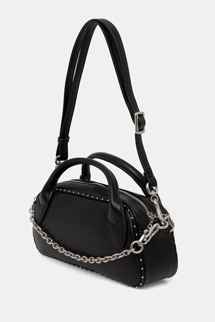 Accesorii Juicy Couture geantă crossbody pentru femei, cu imitație de piele KIMBERLY BEJQL9919WVP negru