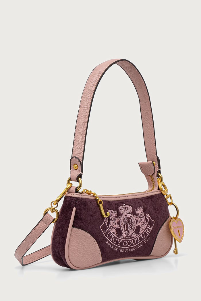 Juicy Couture Torebka crossbody damska DAYDREAMER BIJD08940WZC fioletowy SS26