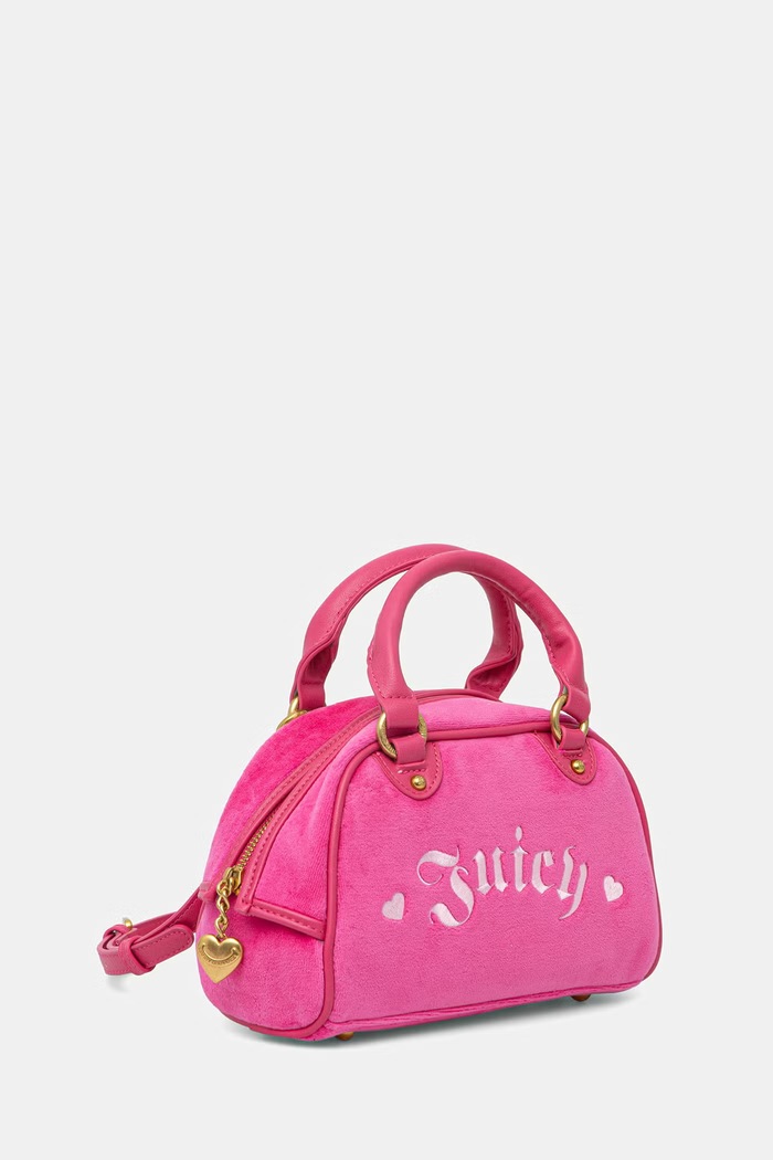 Juicy Couture geantă crossbody pentru femei JANELLE VELVET BEJ4J9961WZC roz SS26