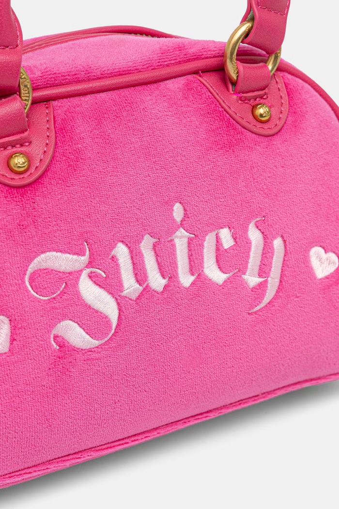 Juicy Couture geantă crossbody pentru femei JANELLE VELVET roz BEJ4J9961WZC
