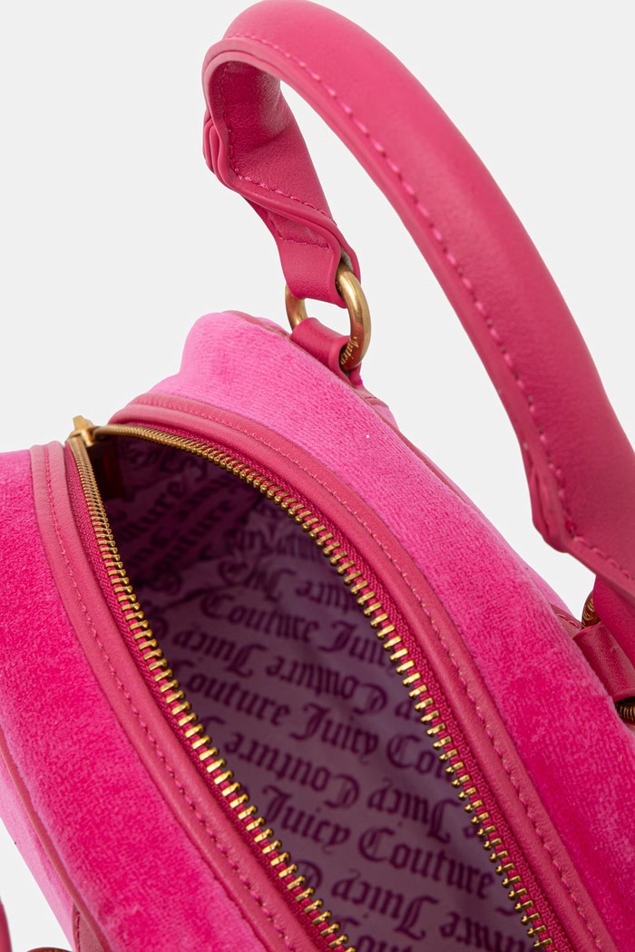 Juicy Couture geantă crossbody pentru femei JANELLE VELVET BEJ4J9961WZC roz
