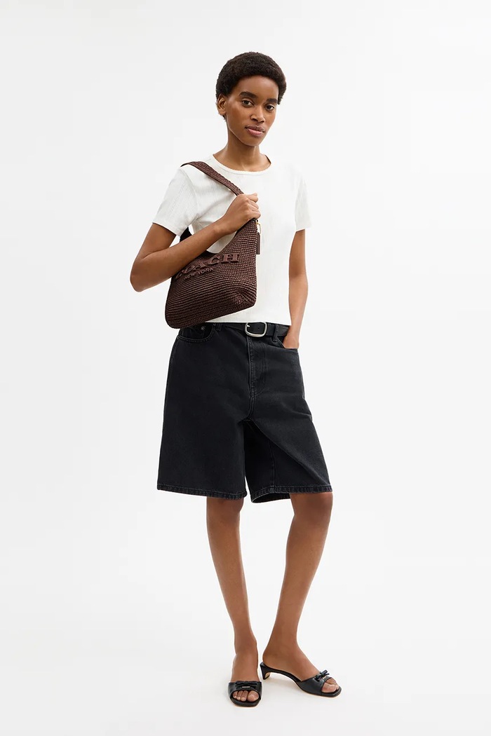 Coach μικρή τσάντα γυναικεία δερμάτινη Brooklyn Shoudler Bag 28 CDU75