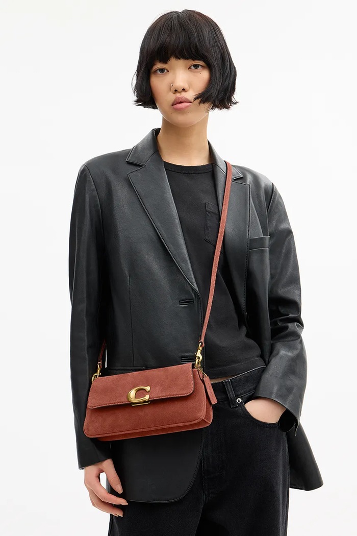 Coach crossbody kabelka dámska semišová Suade Jet Shoulder Bag CDZ74
