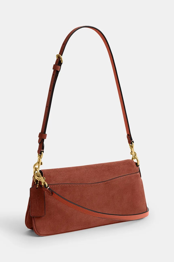 Doplnky Coach crossbody kabelka dámska semišová Suade Jet Shoulder Bag CDZ74 hnedá