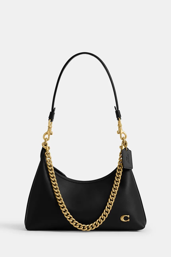 Coach μικρή τσάντα Γυναικεία δερμάτινη Juliet Shoulder Bag 25 μαύρο CDZ64