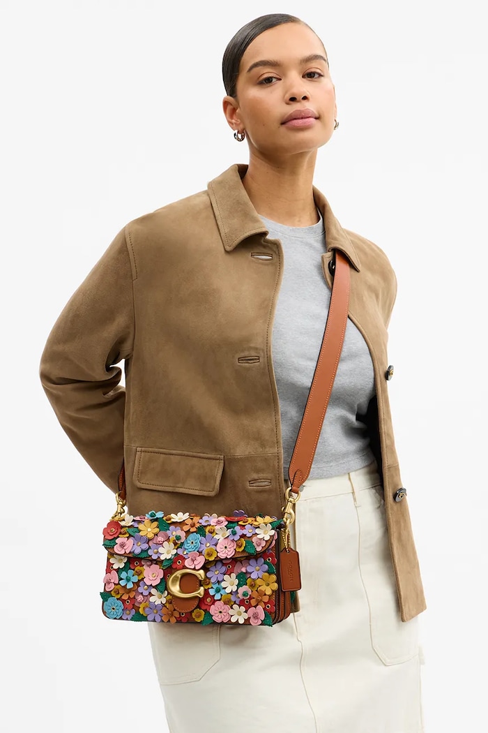 Coach geantă pentru femei, din piele Floral Applique Tabby 26 CDZ35