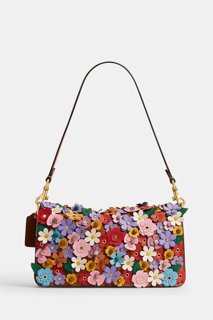 Coach geantă pentru femei, din piele Floral Applique Tabby 26 CDZ35 multicolor SS26
