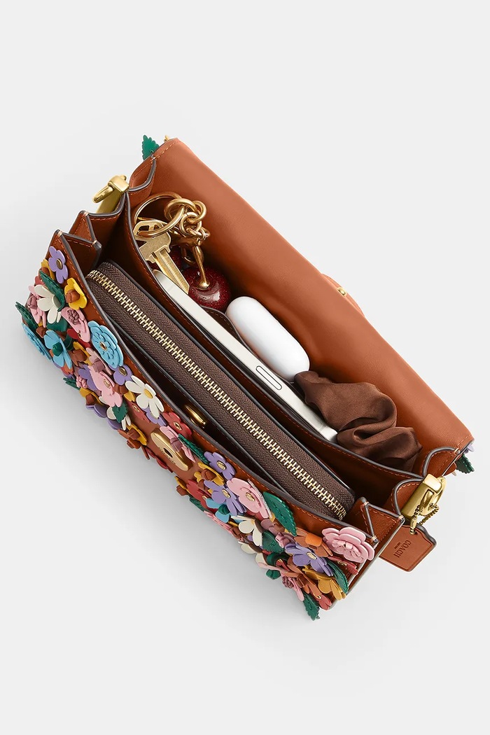 Coach geantă pentru femei, din piele Floral Applique Tabby 26 CDZ35 multicolor