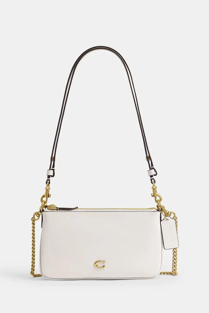 Coach torebka crossbody damska skórzana Kira biały CDY89