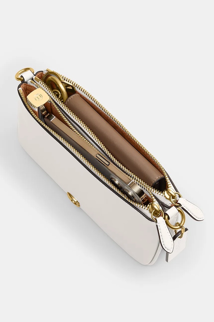Coach torebka crossbody damska skórzana Kira biały CDY89