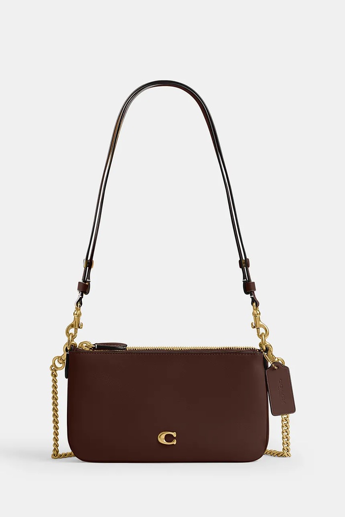 Coach torebka crossbody damska skórzana Kira brązowy CDY89
