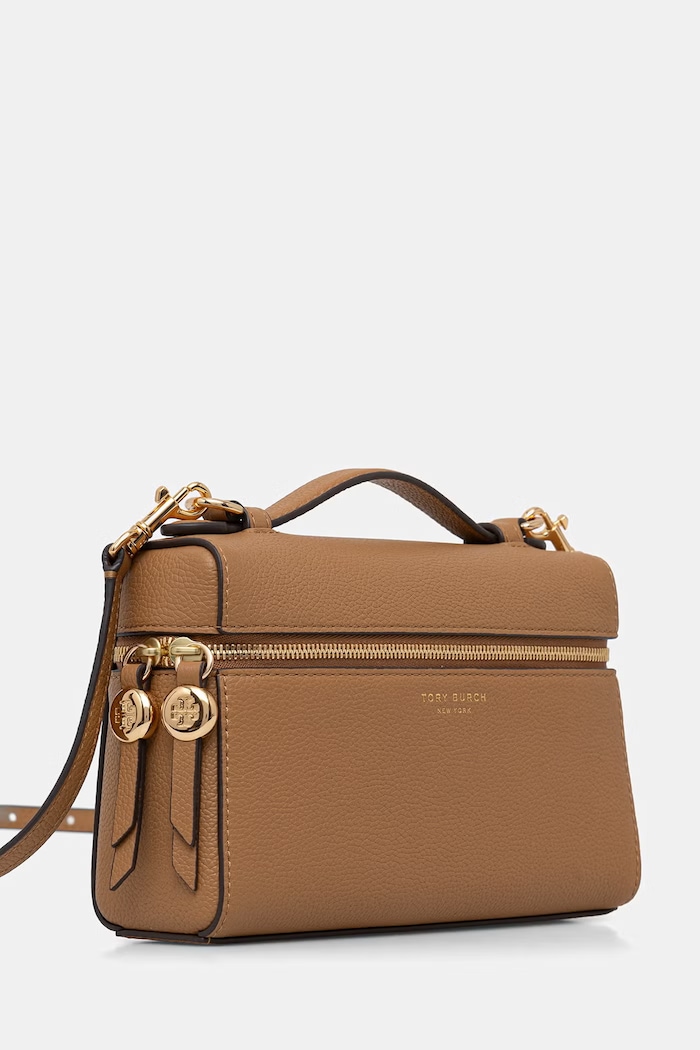 Tory Burch crossbody kabelka dámská kožená Romy 178948 hnědá SS26
