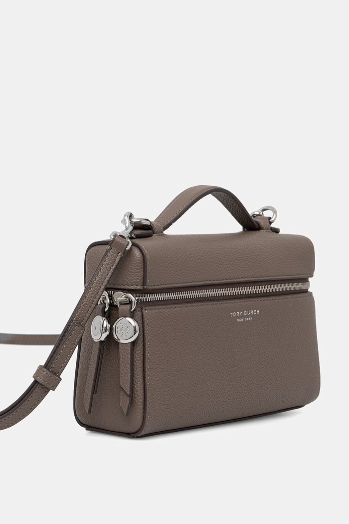 Tory Burch crossbody kabelka dámska kožená Romy 178948 hnedá SS26